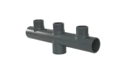 COLLECTEUR PVC - 3 x ø50 Mâle et 1 x ø50 Femelle  à coller