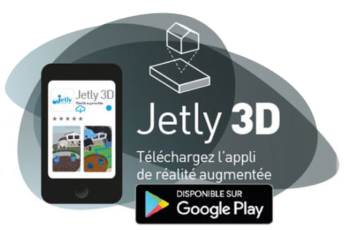 Logo application Jetly 3D 